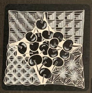 Zentangle 201: Black Tile